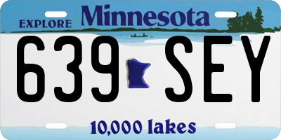 MN license plate 639SEY