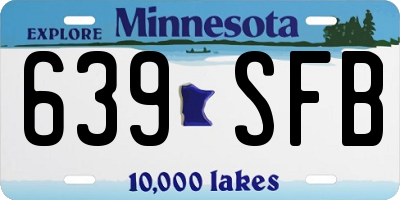 MN license plate 639SFB