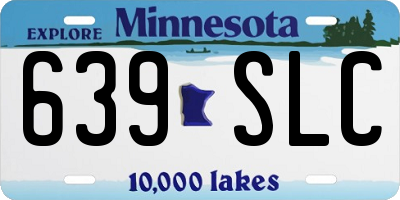 MN license plate 639SLC