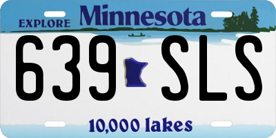 MN license plate 639SLS