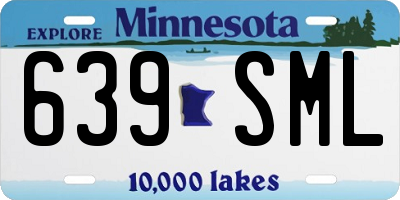 MN license plate 639SML