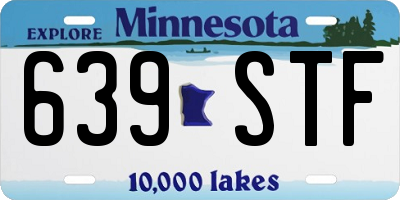 MN license plate 639STF