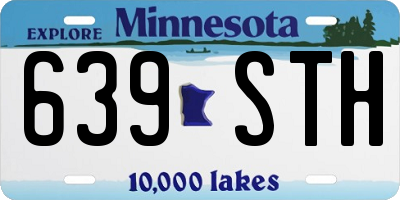 MN license plate 639STH