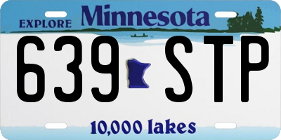 MN license plate 639STP
