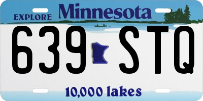 MN license plate 639STQ