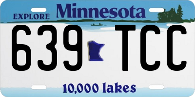 MN license plate 639TCC