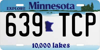 MN license plate 639TCP
