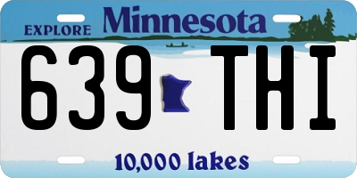MN license plate 639THI
