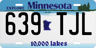 MN license plate 639TJL