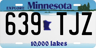 MN license plate 639TJZ