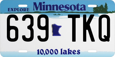 MN license plate 639TKQ