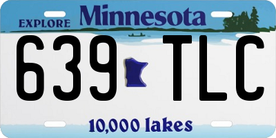 MN license plate 639TLC