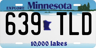 MN license plate 639TLD