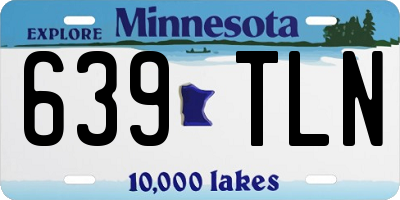 MN license plate 639TLN