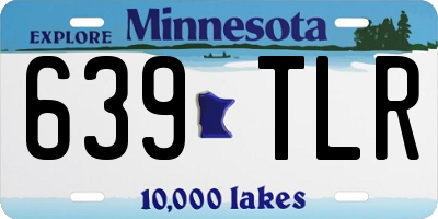 MN license plate 639TLR