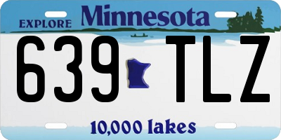 MN license plate 639TLZ