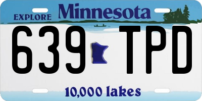 MN license plate 639TPD
