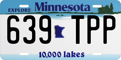 MN license plate 639TPP