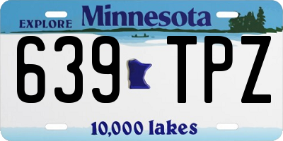 MN license plate 639TPZ
