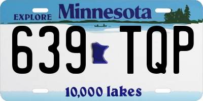 MN license plate 639TQP