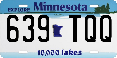 MN license plate 639TQQ
