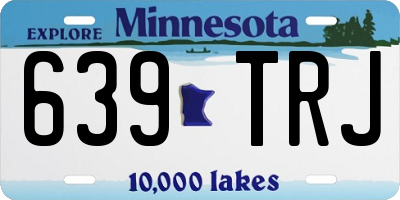 MN license plate 639TRJ