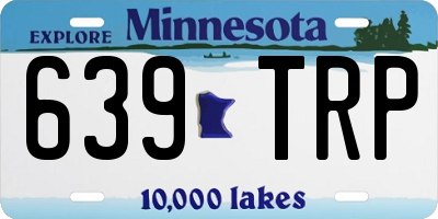MN license plate 639TRP