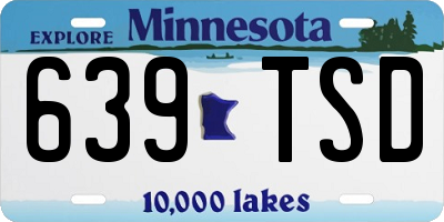 MN license plate 639TSD