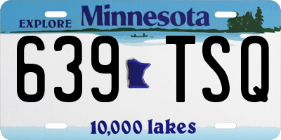 MN license plate 639TSQ