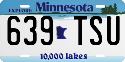 MN license plate 639TSU
