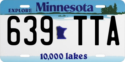MN license plate 639TTA
