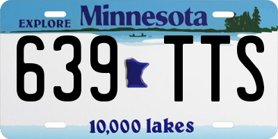 MN license plate 639TTS
