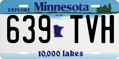 MN license plate 639TVH