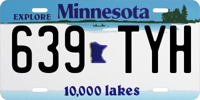 MN license plate 639TYH