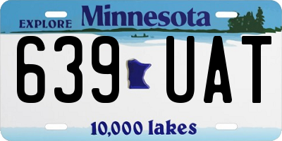 MN license plate 639UAT