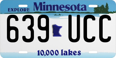 MN license plate 639UCC