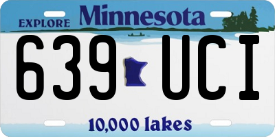 MN license plate 639UCI