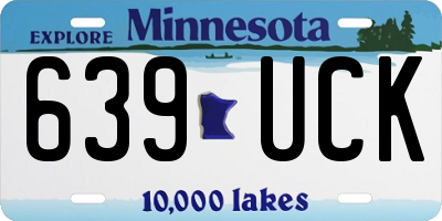 MN license plate 639UCK