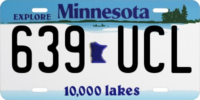 MN license plate 639UCL