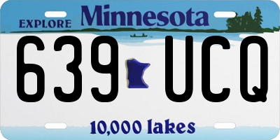 MN license plate 639UCQ