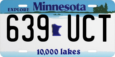 MN license plate 639UCT