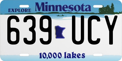 MN license plate 639UCY