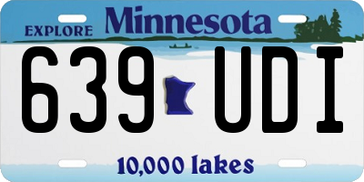 MN license plate 639UDI