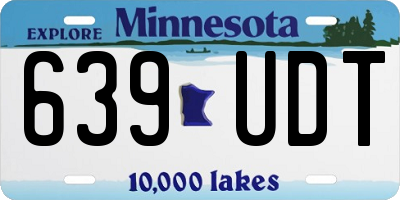 MN license plate 639UDT