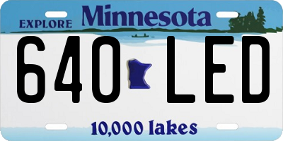MN license plate 640LED