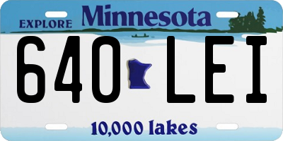 MN license plate 640LEI