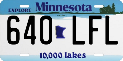 MN license plate 640LFL