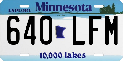 MN license plate 640LFM