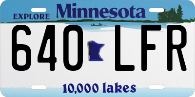 MN license plate 640LFR