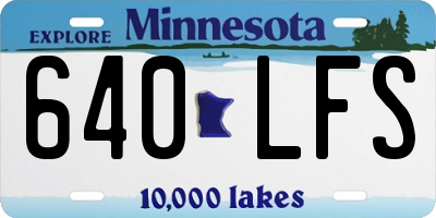 MN license plate 640LFS